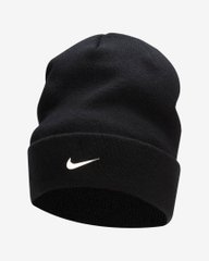Шапка Nike Peak Standard Cuff Metal Swoosh Beanie (FB6527-010), One Size, WHS, 30% - 40%, 1-2 дні