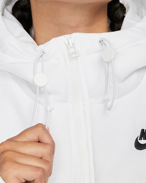 Куртка жіноча Nike Sportswear Classic Puffer Therma-Fit Loose Hooded Jacket (FB7672-100), XS, OFC, 40% - 50%, 1-2 дні