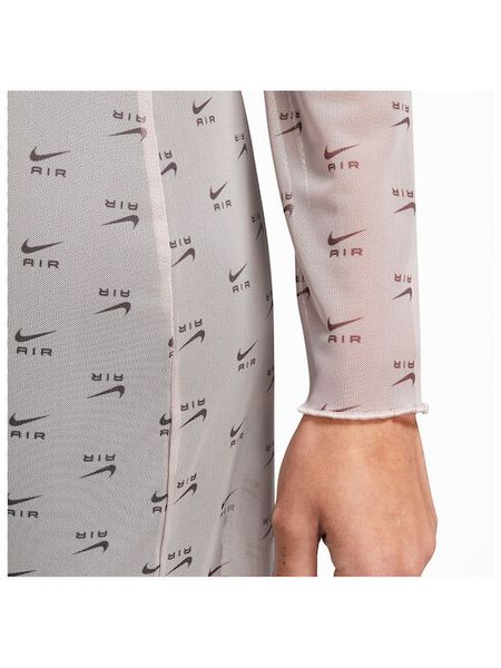 Nike Summer Evening Long Sleeve Midi Dress Gray Print (DV8249-292), L, WHS, 40% - 50%, 1-2 дня