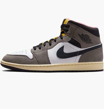 Кросівки чоловічі Jordan 1 Mid Se Grey/Multi (HQ2011-100), 40.5, WHS, 1-2 дні