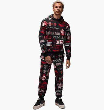 Кофта мужская Jordan Essentials Men's Printed Fleece (HM7254-010), L, OFC, < 10%, 1-2 дня