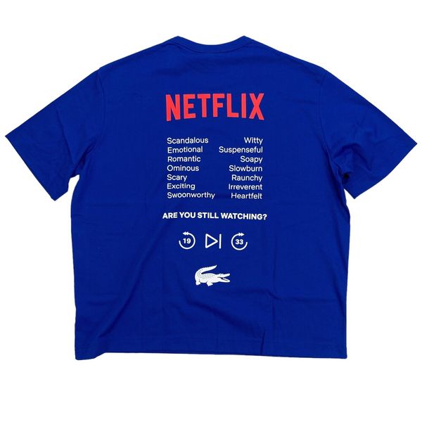 Футболка мужская Lacoste Netflix Loose Fit Organic Cotton T-Shirt (TH7343), XL, WHS, 10% - 20%, 1-2 дня