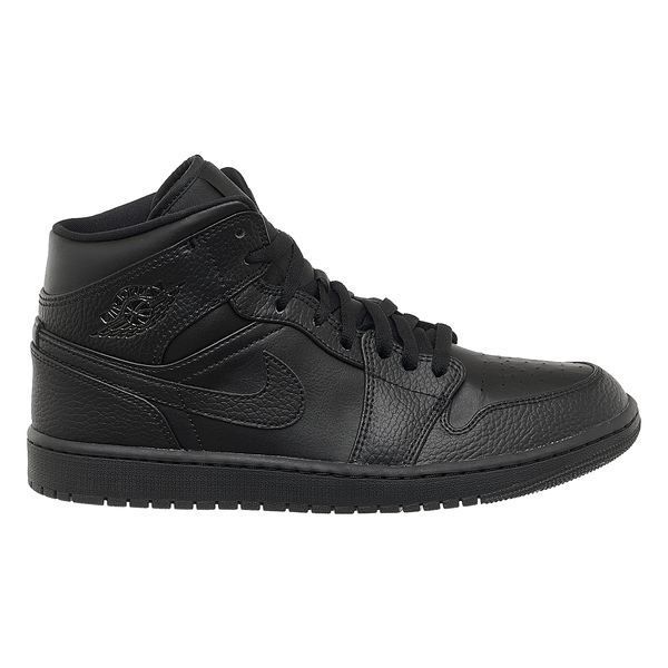 Кросівки чоловічі Jordan 1 Mid Triple Black (554724-091), 41, OFC, 40% - 50%, 1-2 дні