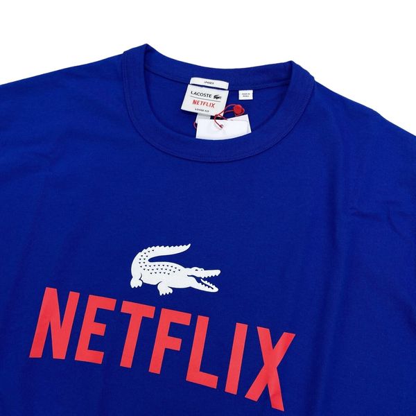 Футболка мужская Lacoste Netflix Loose Fit Organic Cotton T-Shirt (TH7343), XL, WHS, 10% - 20%, 1-2 дня