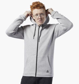 Кофта чоловіча Reebok Workout Ready Full-Zip Fleece (EC0897), L, WHS, 10% - 20%, 1-2 дні