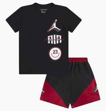Спортивный костюм детской Jordan Stacked Short Preschool Lifestyle Matching Set Black (85D768-023), 3, WHS, < 10%, 1-2 дня