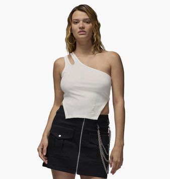 Майка жіноча Jordan Asymmetrical Ribbed Tank Top (FN5798-133), XS, WHS, < 10%, 1-2 дні