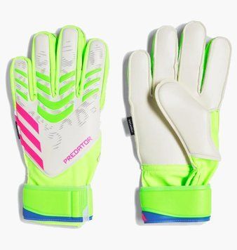 Футбольні рукавиці дитячі Adidas Predator Gl Mtc Fsj White/Yellow (JH3810), One Size, WHS, 10% - 20%, 1-2 дні