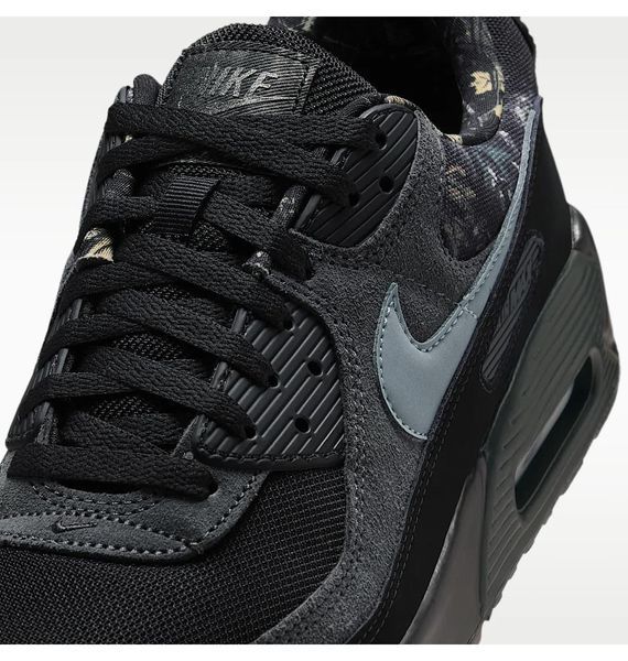 Кроссовки мужские Nike Air Max 90 Mens Shoes Black/Grey (IQ0300-001), 46, WHS, 1-2 дня