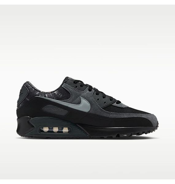 Кроссовки мужские Nike Air Max 90 Mens Shoes Black/Grey (IQ0300-001), 46, WHS, 1-2 дня