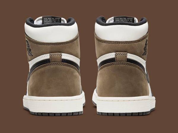 Кроссовки мужские Jordan 1 Retro High Dark Mocha (555088-105), 44.5, WHS, 10% - 20%, 1-2 дня