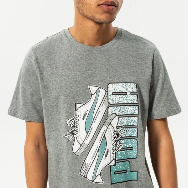 Футболка мужская Puma T-Shirt Sneaker Graphic Tee (84856703), L, WHS, 1-2 дня