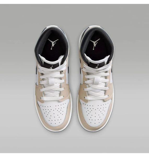 Кросівки дитячі Jordan 1 Mid Beige/White (DQ8423-153), 38.5, WHS, 10% - 20%, 1-2 дні
