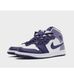 Фотография Кроссовки детские Jordan Air 1 Mid White/Violet (DQ8423-515) 6 из 7 в Ideal Sport