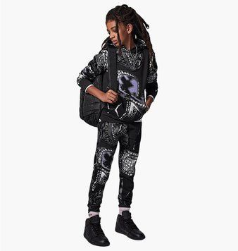 Спортивный костюм детской Jordan Big Kids Mj Mvp Fleece Aop Pull Black/Violet (95D604-G0T__95D605G0T), L, WHS, < 10%, 1-2 дня