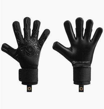 Футбольні рукавиці унісекс Elite Sport Revolution X Black (REVOLUTIONXBK), 9, WHS, 10% - 20%, 1-2 дні