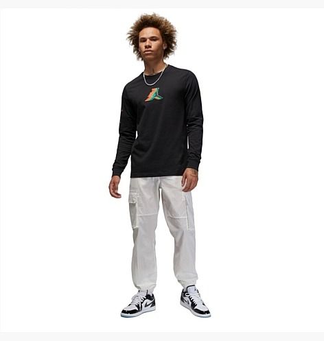 Кофта мужские Jordan Long-Sleeve Crewneck (FB7455-010), S, WHS, 10% - 20%, 1-2 дня