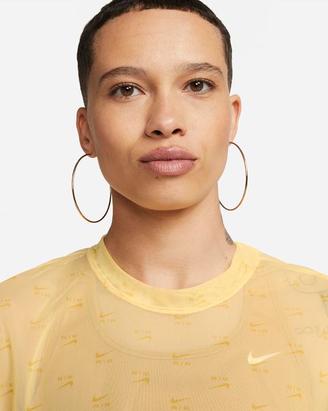 Футболка жіноча Nike Air Women's Printed Mesh Short-Sleeve Crop Top. (DV8245-795), S, WHS, 40% - 50%, 1-2 дні