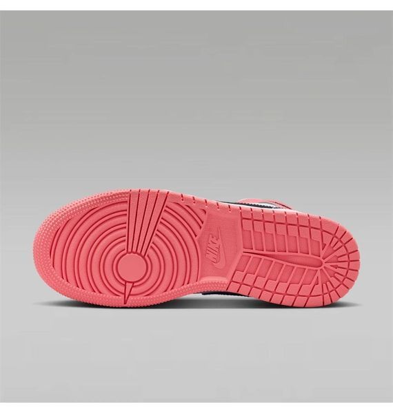 Кроссовки детские Jordan Air Jordan 1 Mid Big Kids Shoes Pink/White (DQ8423-602), 38.5, WHS, 1-2 дня