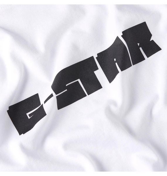 Футболка унисекс G-Star Raw Script Ts White (D25682-C336-110), XL, WHS, 10% - 20%, 1-2 дня
