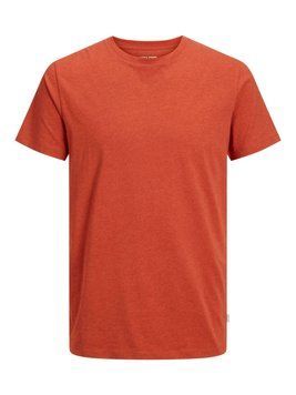 Футболка чоловіча Jack & Jones Jjeorganic Melange Tee Ss O-Neck Noos (12222887-CINNABAR), S, WHS, 10% - 20%, 1-2 дні