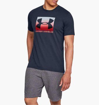 Футболка чоловіча Under Armour T-Shirt Ua Boxed Sportstyle Ss Blue (1329581-408), M, WHS, 1-2 дні