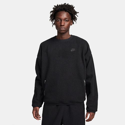 Кофта мужские Nike M Club+ Sherpa Wntr Crew Black (FB8378-010), L, WHS, 1-2 дня