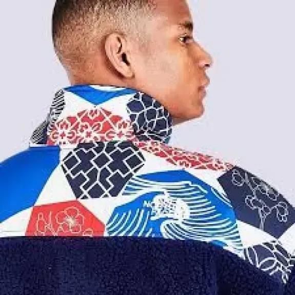 Кофта чоловіча The North Face Printed Platte Sherpa &frac14; Zip (NF0A5IXI3H1), L, WHS, 10% - 20%, 1-2 дні