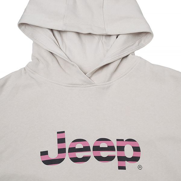 Кофта жіночі Jeep Hooded Cropped Sweatshirt Striped Print (O102609-J863), L, WHS, 1-2 дні