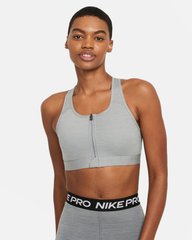 Спортивный топ женской Nike Women’S Medium-Support Padded Zip-Front Sports Bra (DD1205-073), XS, WHS, 1-2 дня