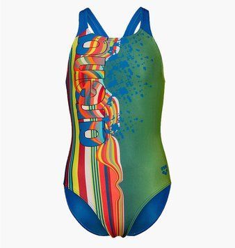 Купальник закритий дитячий Arena Palette Swimsuit Swim Pro Back (007918-608), 116 СM, WHS, < 10%, 1-2 дні