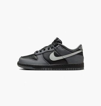 Кроссовки детские Nike Dunk Low Gs Black Reflect Silver Black/Metallic (IM6028-010), 36.5, WHS, 10% - 20%, 1-2 дня