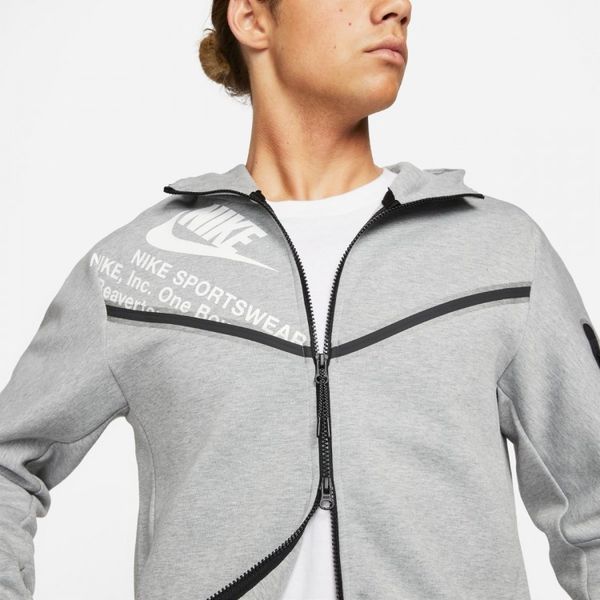 Кофта мужские Nike Nsw Tch Flc Fz Wr Gx Hoodie (DM6474-063), M, WHS, 1-2 дня