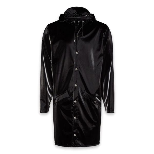 Куртка унисекс Rains Long Jacket Velvet (1202-VELVETBLACK), L/XL, WHS, 1-2 дня