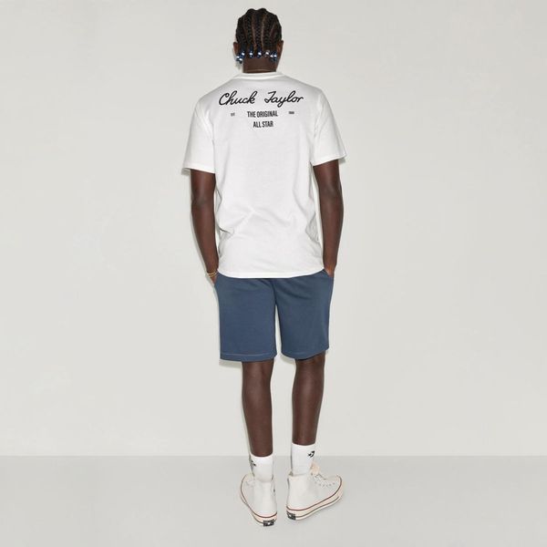 Футболка чоловіча Converse T-Shirt (CVM6T332-WHT), L, WHS, 1-2 дні