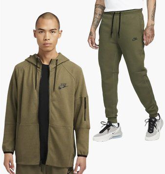 Спортивний костюм чоловічий Nike Tech Fleece Olive (DD5257-222_DD5293-222), XL, WHS, 10% - 20%, 1-2 дні