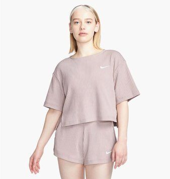 Футболка жіноча Nike W Nsw Rib Jrsy Ss Top (DV7870-272), S, WHS, > 50%, 1-2 дні