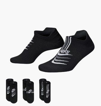 Носки Nike W Nk Everyday Plus Ltwt Ns 3Pr (DH5474-903), 34-38, WHS, < 10%, 1-2 дня
