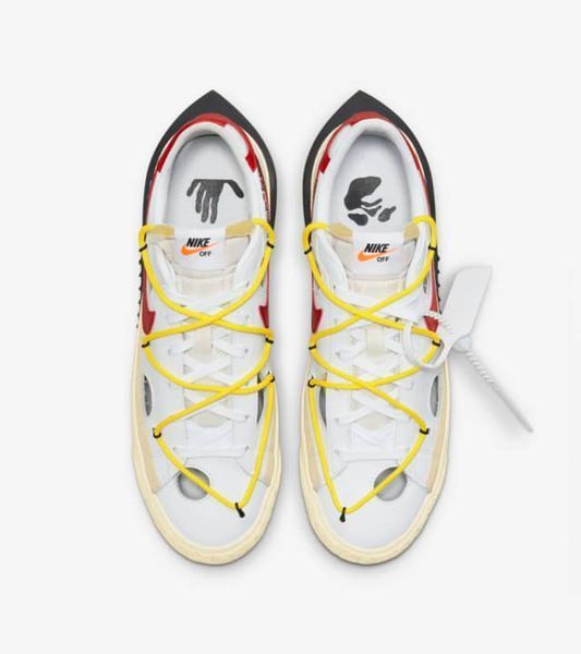 Кеди чоловічі Nike Blazer Low X Off-White (DH7863-100), 42.5, WHS, 10% - 20%, 1-2 дні