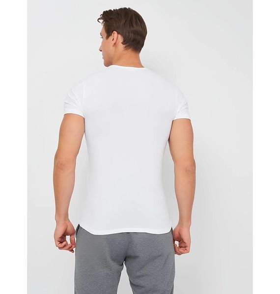Футболка чоловіча Kappa T-Shirt Mezza Manica Scollo V (K1311-BIANCO), 2XL, WHS, < 10%, 1-2 дні