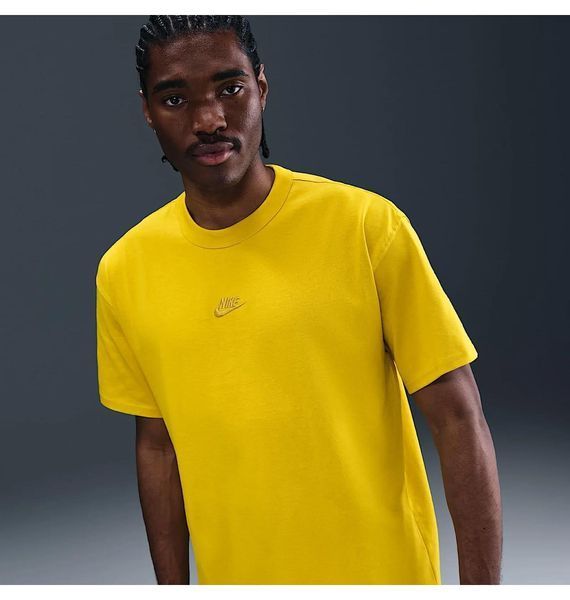 Футболка чоловіча Nike Sw Premium Essential Yellow (DO7392-726), L, WHS, 20% - 30%, 1-2 дні