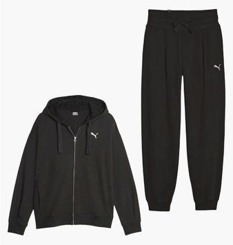 Спортивний костюм жіночий Puma Her Full-Zip Hoodie Tr High Waist Pants Black (676003-01__676006-01), M, WHS, 1-2 дні
