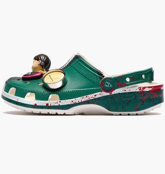 Тапочки унісекс Crocs Collaborative 'Squid Game' X Classic Clog (210224-90H), 43-44, WHS, < 10%, 1-2 дні