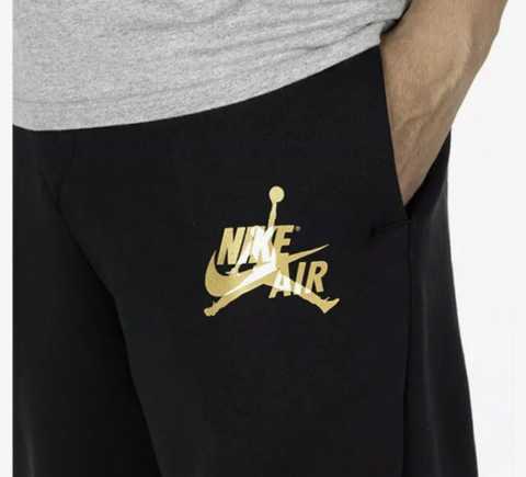 Nike Air Jordan Jumpman Classics Joggers Men's Fleece Pants Gym Black  DH9502-015 