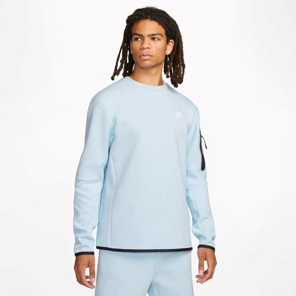 Кофта чоловічі Nike Tech Fleece Sweatshirt Blue (CU4505-441), L, WHS, 1-2 дні