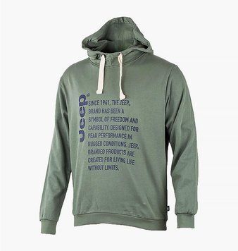 Кофта чоловіча Jeep Hooded Sweatshirt Since 1941 (O102569-E847), L, WHS, 20% - 30%, 1-2 дні