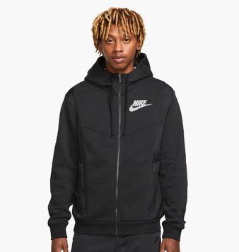 Кофта мужская Nike Sportswear Hybrid Full-Zip Fleece Hoodie (DO7228-010), L, WHS, < 10%, 1-2 дня