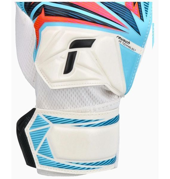 Футбольні рукавиці дитячі Reush Attrakt Starter Solid Light Blue/Beige (5672514-1080), 7.5, WHS, 1-2 дні