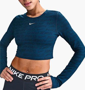 Кофта женские Nike Pro Blue (HJ4281-478), S, WHS, 1-2 дня