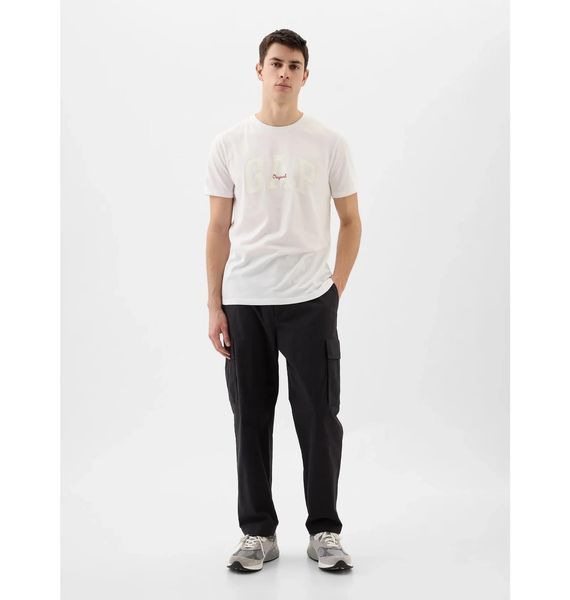 Футболка мужская Gap V-Logo Orig Arch White (471777-08), 2XL, WHS, 20% - 30%, 1-2 дня